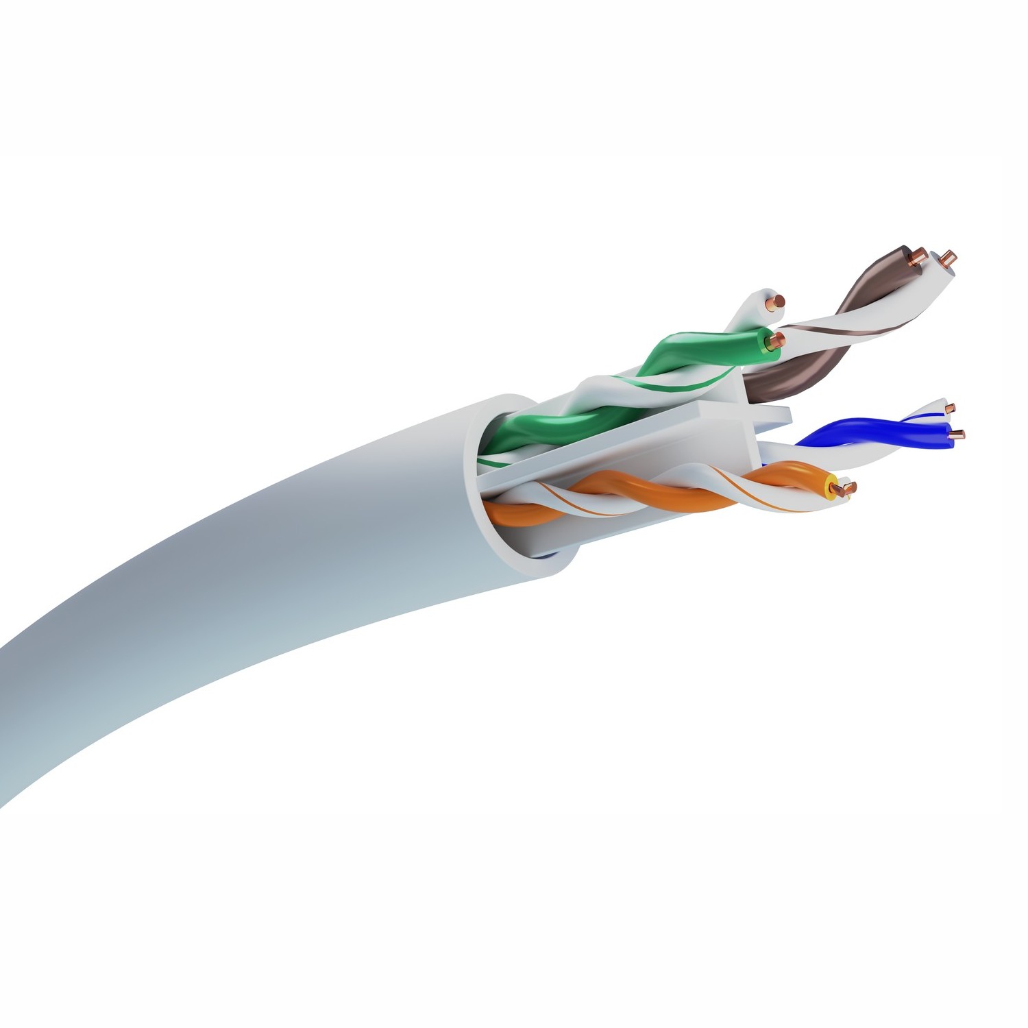 (kuva varten) Extralink CAT6 UTP (U/UTP) V2 sisätilojen Ethernet-kaapeli, 25 m