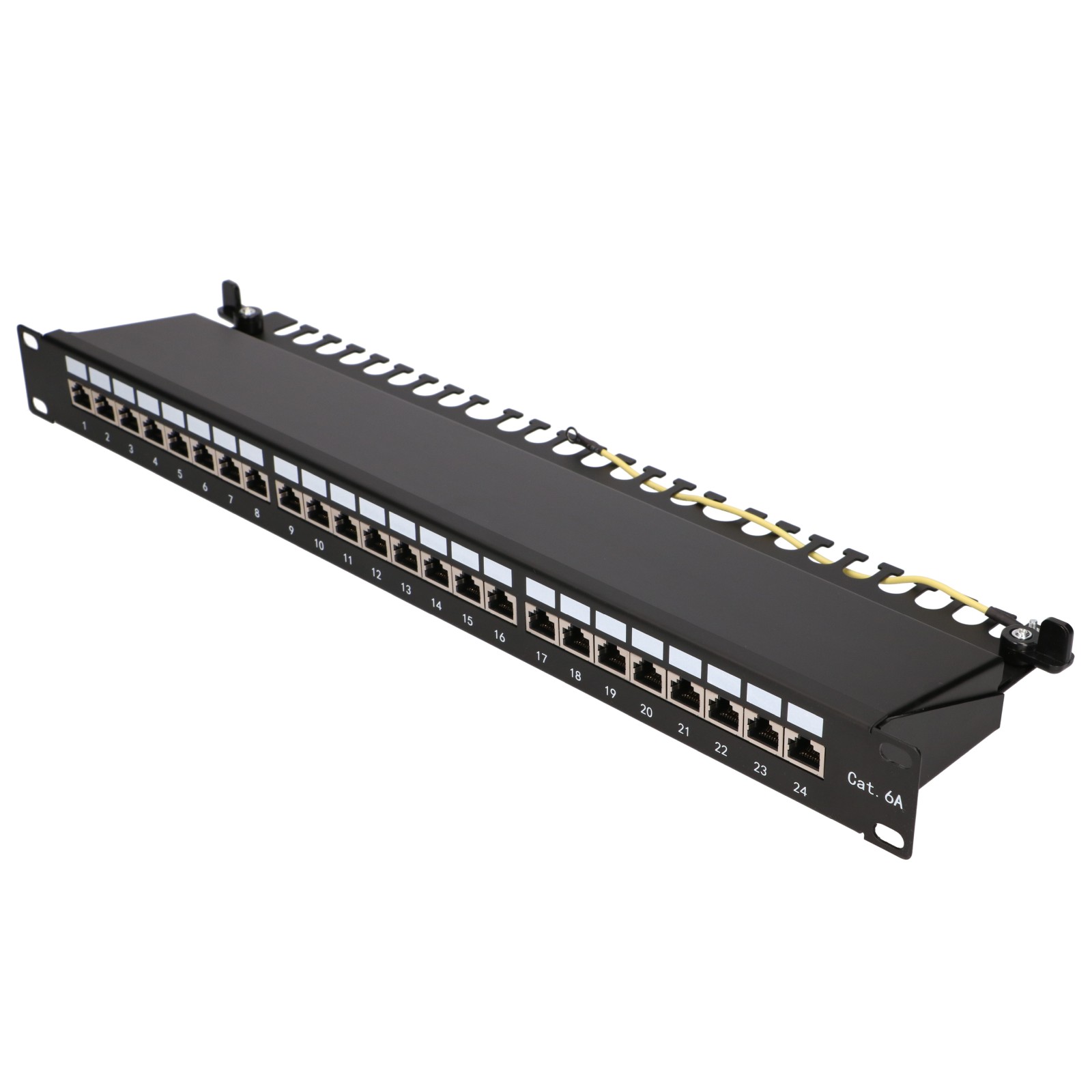 Extralink CAT6A STP patch panel, 24 portia (kuva varten) Extralink CAT6A STP patch panel, 24 portia