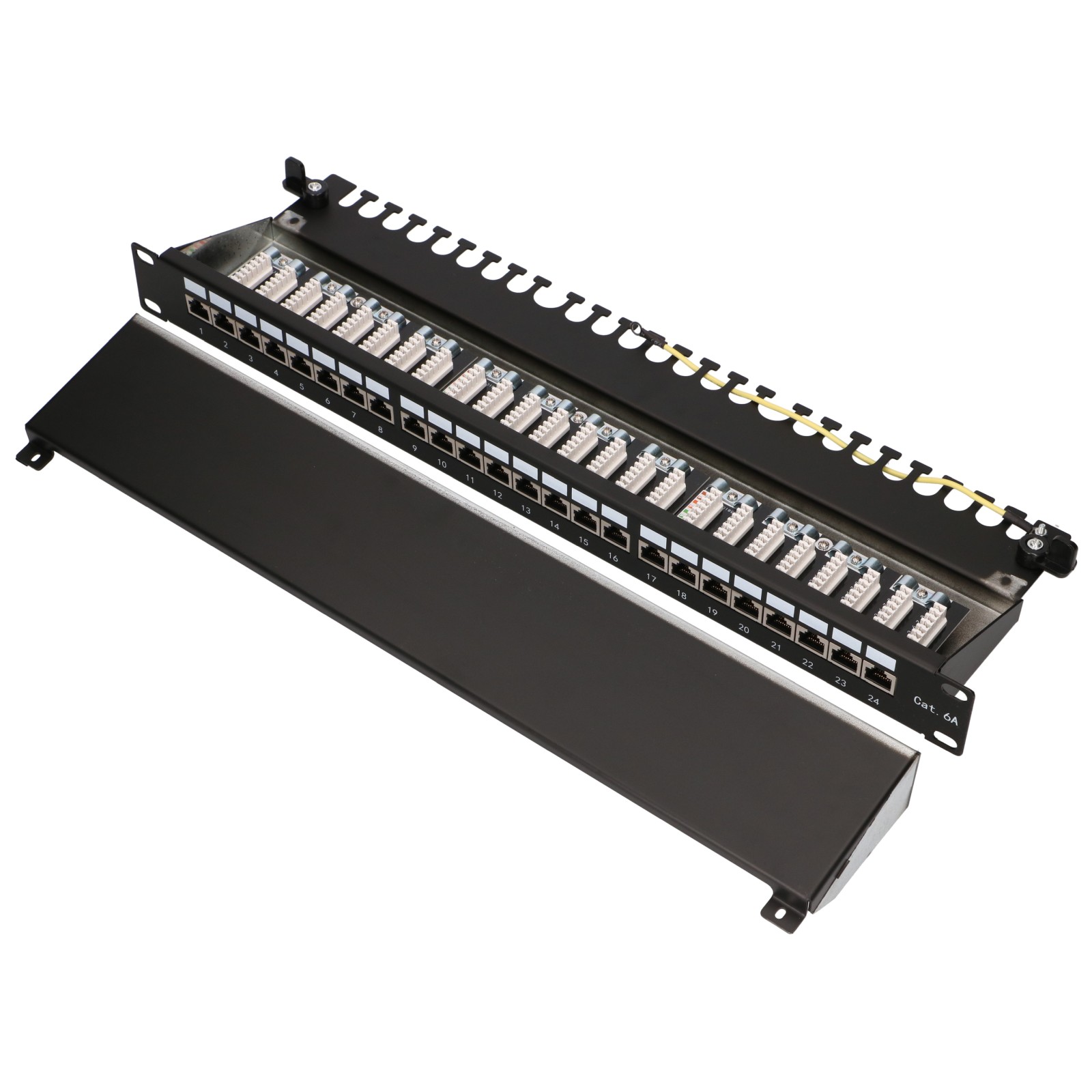 Extralink CAT6A STP patch panel, 24 portia 7