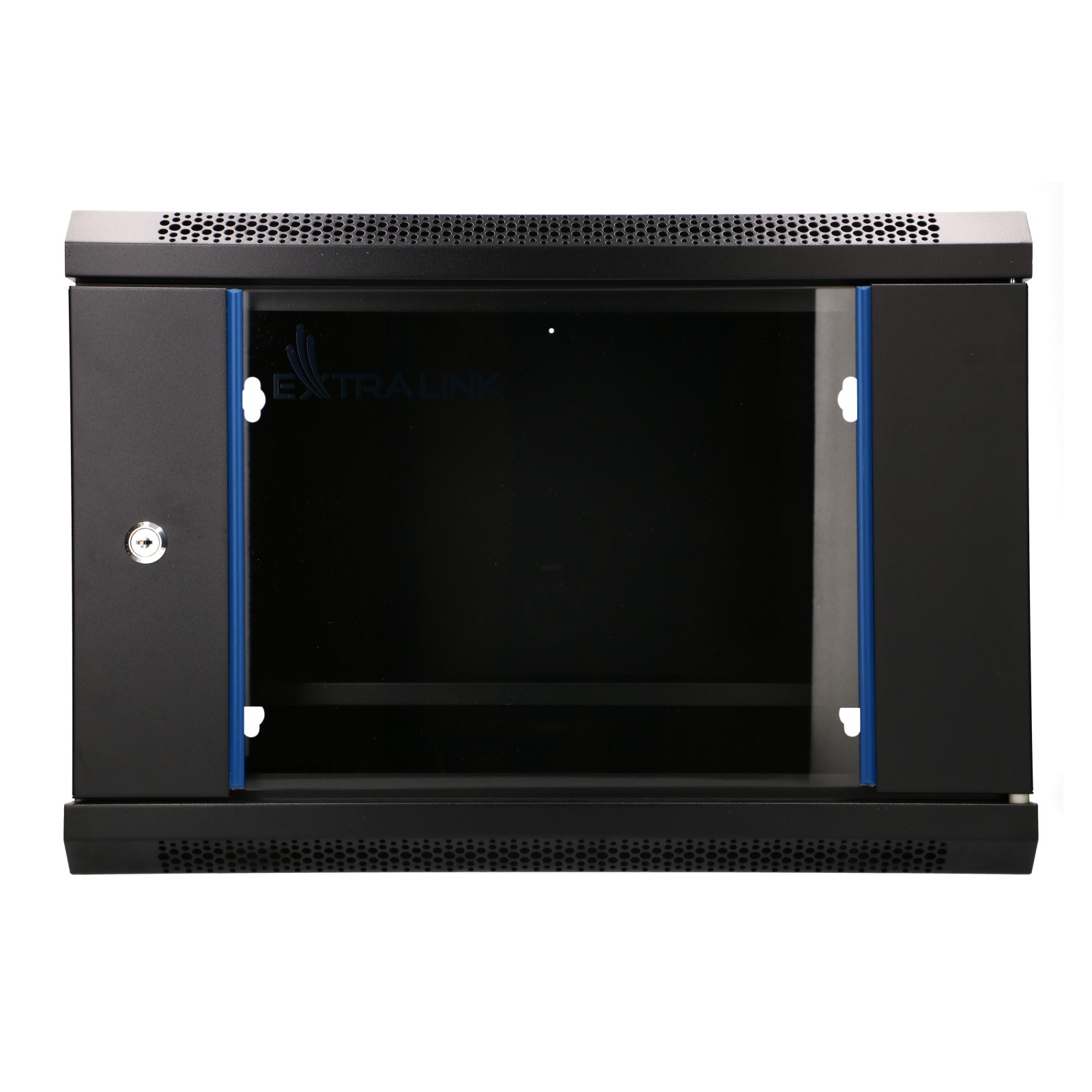 Extralink Lite 6U 530x400 Black, telinekaappi, seinäkiinnitys, hylly mukana 2