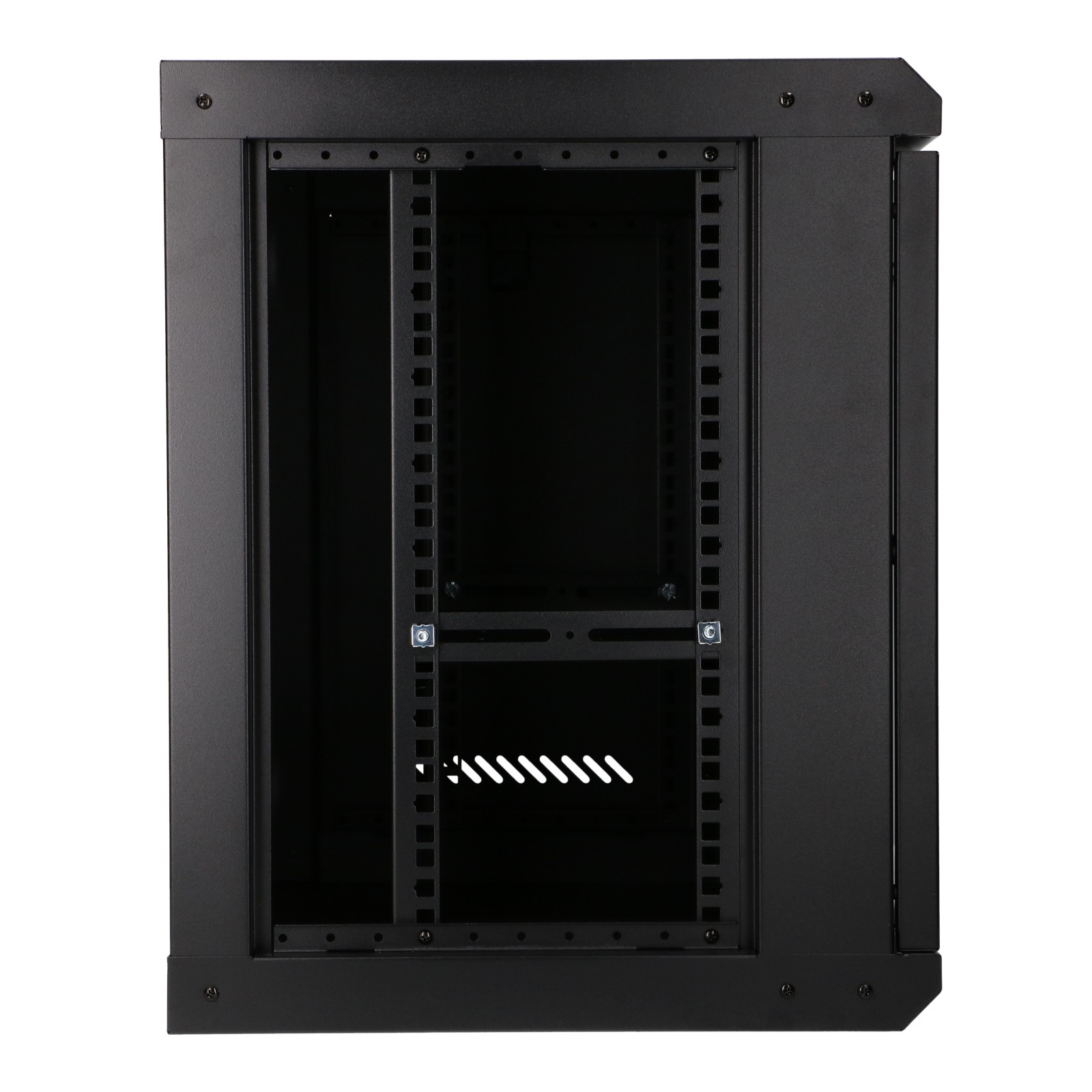 Extralink Lite 9U 530x400 musta, seinäkaappi, hylly mukana 4