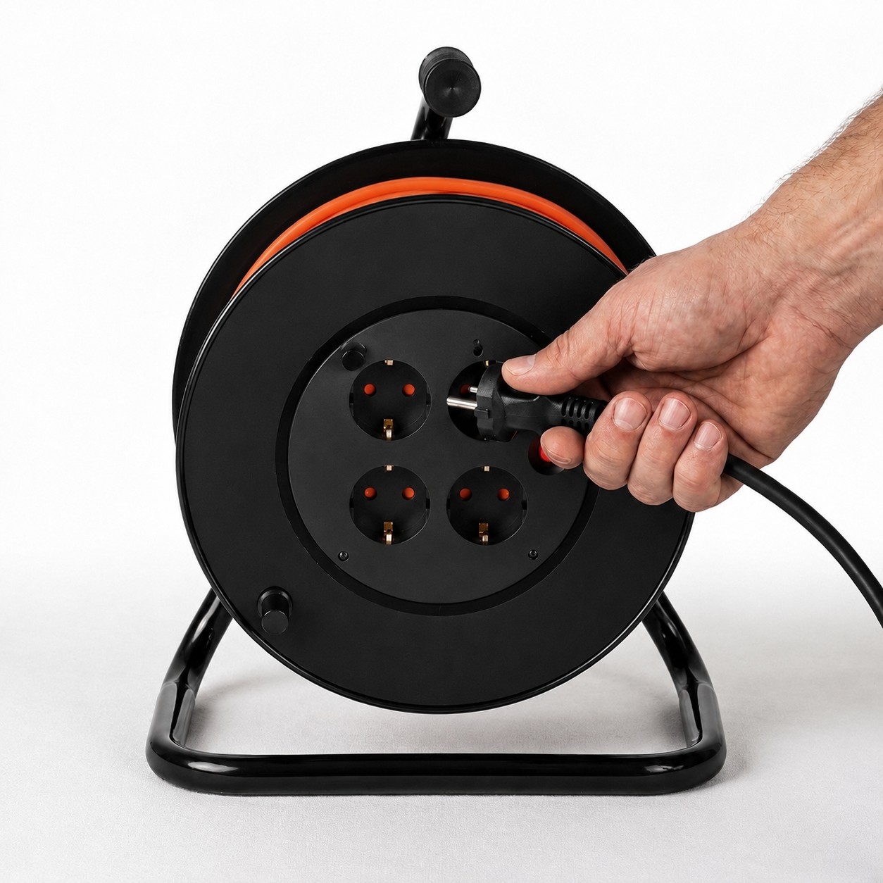 Extralink Powerlink | Kelallinen jatkojohto | 30 m, 4 pistorasiaa, maadoitettu (kuva varten) Extralink Powerlink | Kelallinen jatkojohto | 30 m, 4 pistorasiaa, maadoitettu