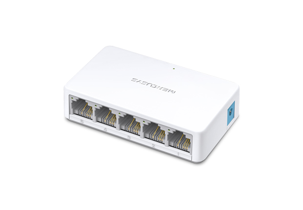 Mercusys MS105 kytkin, 5x RJ45 100Mb/s (kuva varten) Mercusys MS105 kytkin, 5x RJ45 100Mb/s