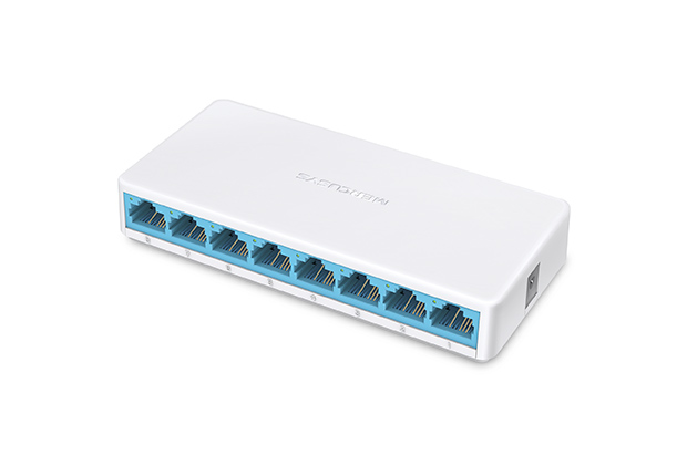Mercusys MS108 kytkin, 8x RJ45 100Mb/s (kuva varten) Mercusys MS108 kytkin, 8x RJ45 100Mb/s