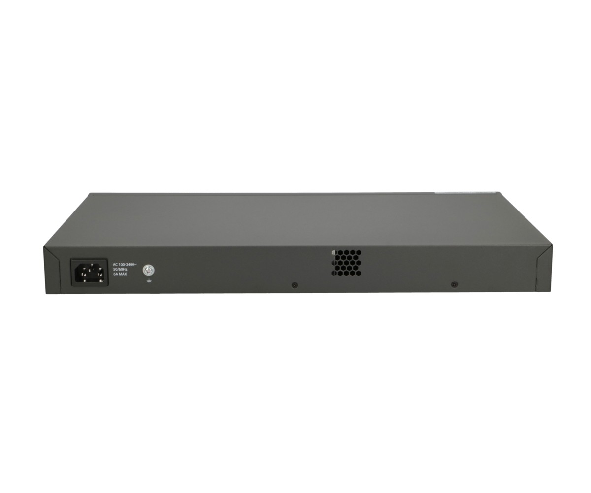 Fiberhome S4820-28T-X-PE-AC kytkin, 24x RJ45 1000Mb/s PoE, 4x SFP+ 3