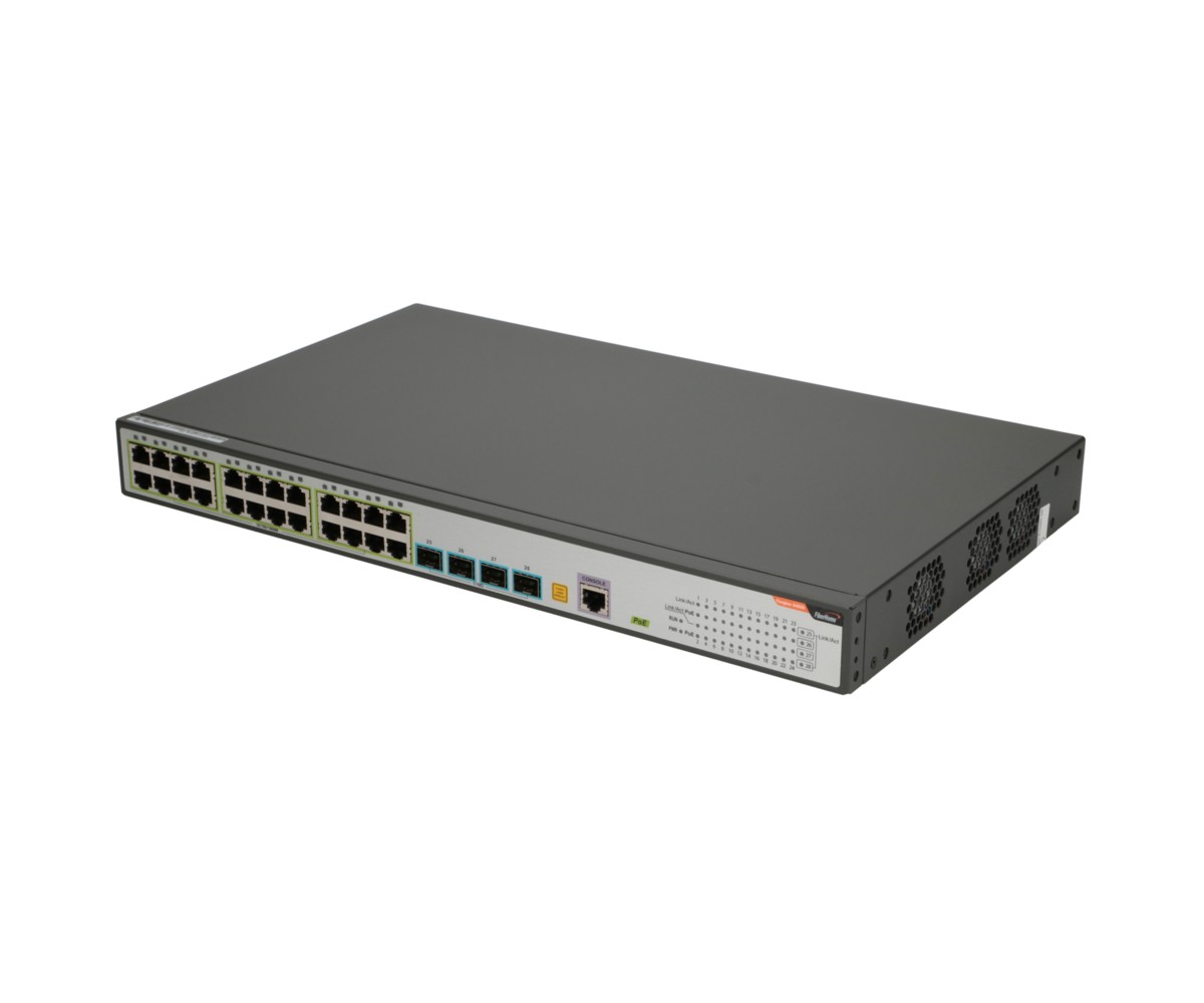 Fiberhome S4820-28T-X-PE-AC kytkin, 24x RJ45 1000Mb/s PoE, 4x SFP+ 7