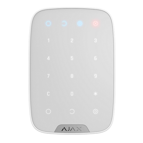 (kuva varten) AJAX KeyPad Plus Wireless Touch Keyboard (white)