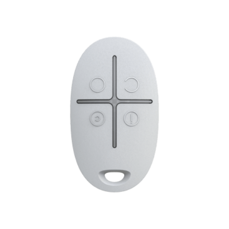 Ajax SpaceControl Key fob with a panic button (white) (kuva varten) Ajax SpaceControl Key fob with a panic button (white)