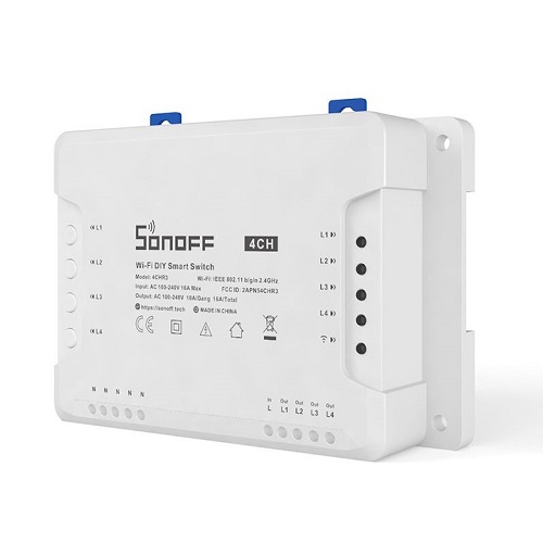 SONOFF Smart 4-kanavainen kytkin Wi-Fi (kuva varten) SONOFF Smart 4-kanavainen kytkin Wi-Fi