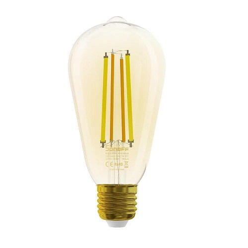 (kuva varten) SONOFF B02-F-ST64 älykäs LED-filamenttilamppu, 7W, E27, 1800-5000K, Wi-Fi