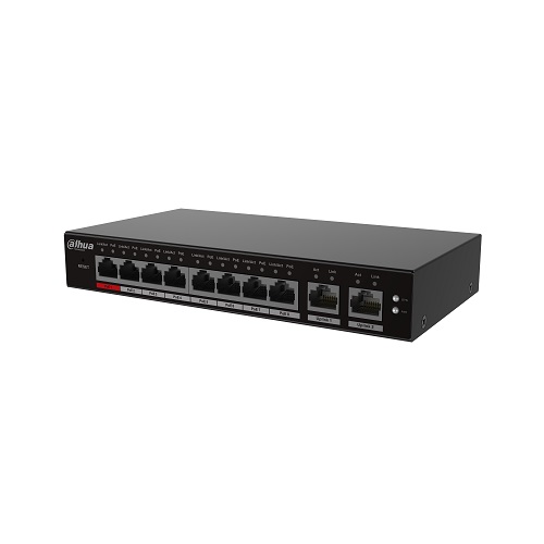 PoE-kytkin 100Mbps 8-porttia + 2G uplink S4100-8ET2GT-96-C (kuva varten) PoE-kytkin 100Mbps 8-porttia + 2G uplink S4100-8ET2GT-96-C