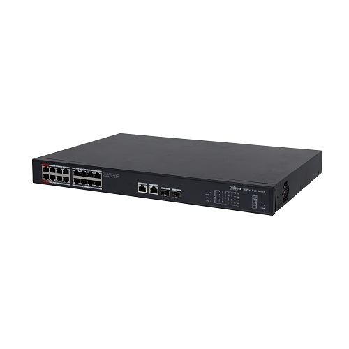 PoE-kytkin 1000Mbps 16+2G uplink (kuva varten) PoE-kytkin 1000Mbps 16+2G uplink