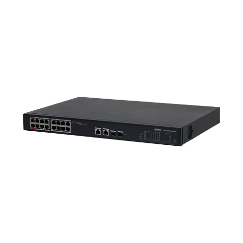 PoE-kytkin 100Mbps 16+2G uplink S4101-16ET2GF-240-C (kuva varten) PoE-kytkin 100Mbps 16+2G uplink S4101-16ET2GF-240-C