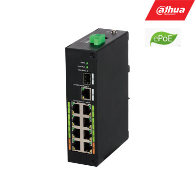ePoE-kytkin 100Mbps 8-porttinen + 1G uplink (kuva varten) ePoE-kytkin 100Mbps 8-porttinen + 1G uplink