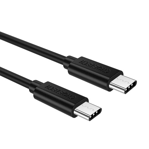 (kuva varten) CHOETECH Type-C - Type-C kaapeli, PD20W, musta, 3 m