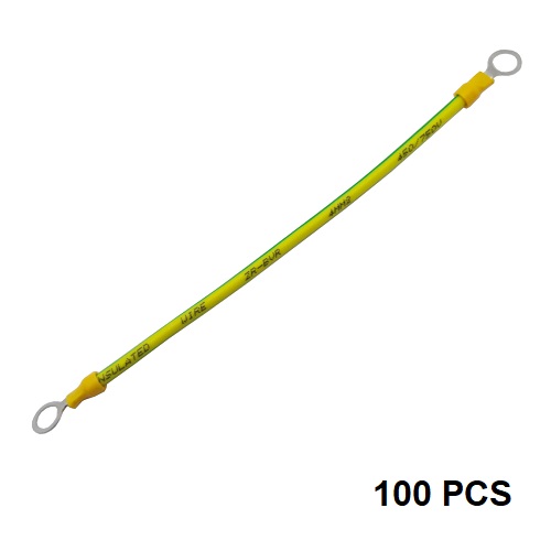 Maadoituskaapeli, kupari, 4 mm², 20 cm, 100 kpl (kuva varten) Maadoituskaapeli, kupari, 4 mm², 20 cm, 100 kpl