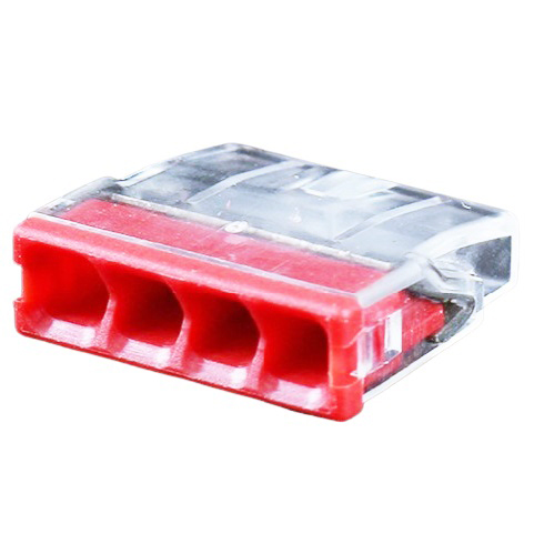 (kuva varten) Liitosklemmi, 4x 0.5-2.5mm², 24A, 450V, 100kpl