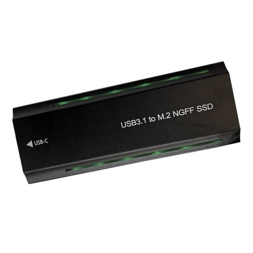 M.2 PCIe NGFF/NVMe SSD-kotelo USB 3.2, 20 Gbps, RGB (kuva varten) M.2 PCIe NGFF/NVMe SSD-kotelo USB 3.2, 20 Gbps, RGB