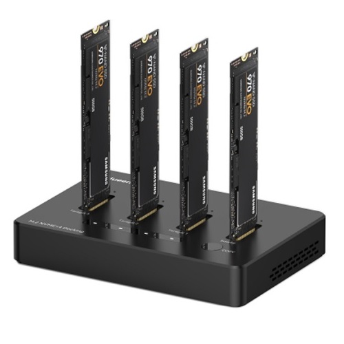 (kuva varten) SSD-telakointiasema 4 paikkaa M.2 NVMe, USB-A, USB-C