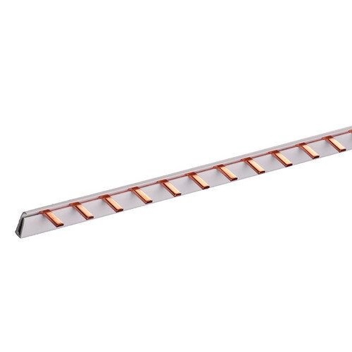 (kuva varten) Pin-tyyppinen kiskoliitin 1P, 54 moduulia, 63A, 1.4x7mm, 1m
