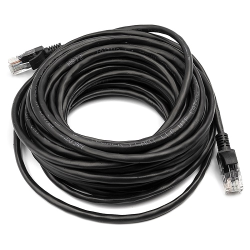 Verkkokaapeli Cat5E UTP, 10 m, musta (kuva varten) Verkkokaapeli Cat5E UTP, 10 m, musta