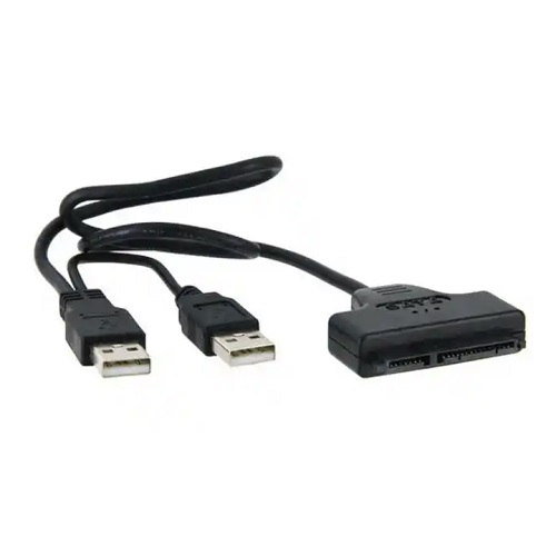 (kuva varten) USB 2.0 Type-A - SATA 7+15Pin -sovitin