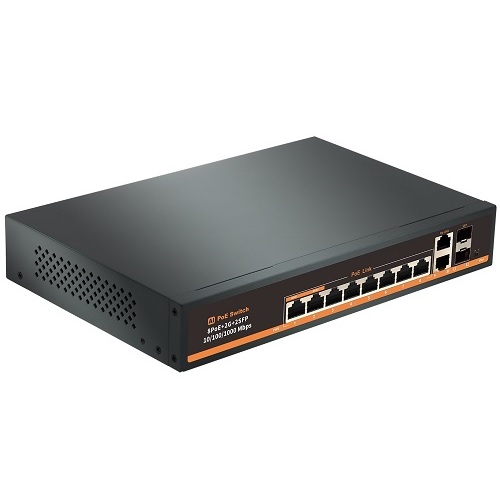 PoE-kytkin 8x Gigabit PoE+ 2x Gigabit UPLINK + 2x SFP, 120 W (kuva varten) PoE-kytkin 8x Gigabit PoE+ 2x Gigabit UPLINK + 2x SFP, 120 W
