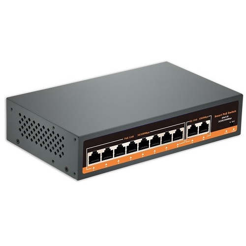 PoE-kytkin 8x 100Mbps PoE + 2x Gigabit UPLINK, 120W (kuva varten) PoE-kytkin 8x 100Mbps PoE + 2x Gigabit UPLINK, 120W