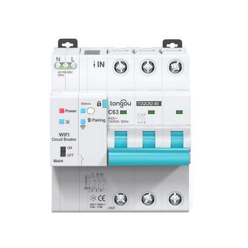 TUYA Smart circuit breaker 3-Pole, Wi-Fi, 63A (image for) TUYA Smart circuit breaker 3-Pole, Wi-Fi, 63A