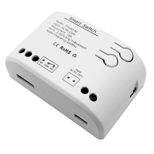 TUYA Smart Switch 1 Channel DIY Wi-Fi, RF, 10A, AC 85-250V (kuva varten) TUYA Smart Switch 1 Channel DIY Wi-Fi, RF, 10A, AC 85-250V