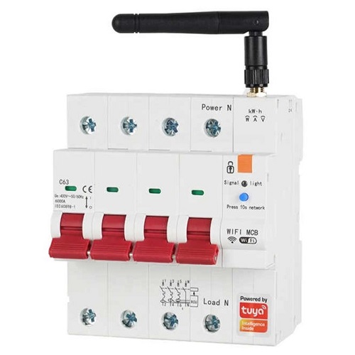(kuva varten) TUYA Smart Circuit Breaker, 3P+N, Wi-Fi, RS485, 63A