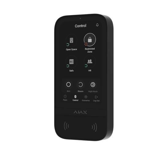 (kuva varten) AJAX Wireless KeyPad TouchScreen Musta